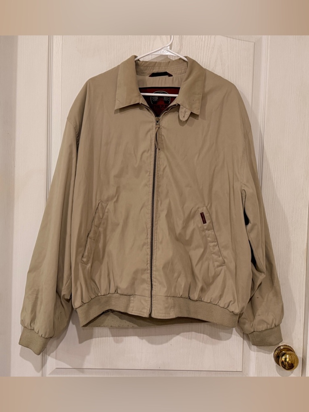 Weatherproof Khaki Bomber Jacket - Lightweight Zip Front